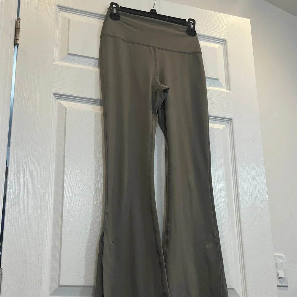 90 Degree By Reflex Olive Flare Pants - Picture 1 of 5